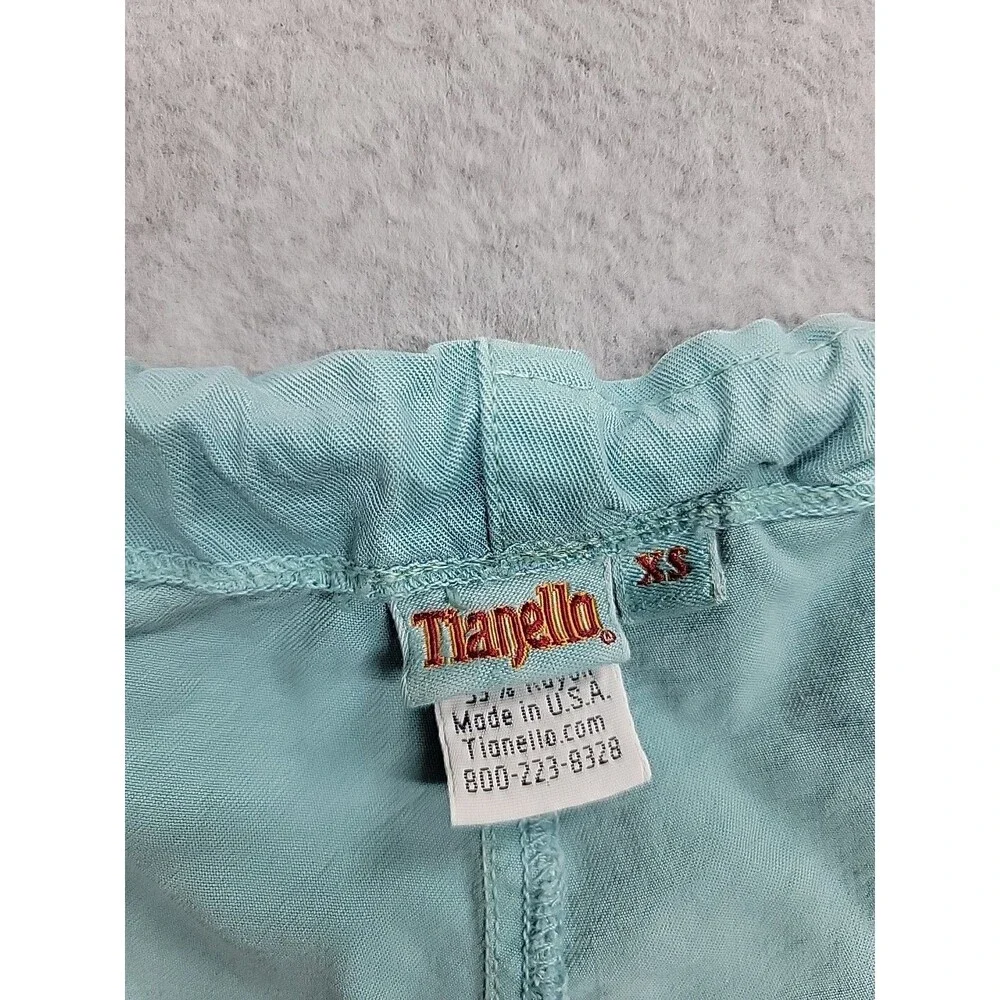 Tianello Joggers Womens XS Green Tencel Rayon Lightweight Baggy Spring Casual - Picture 11 of 15
